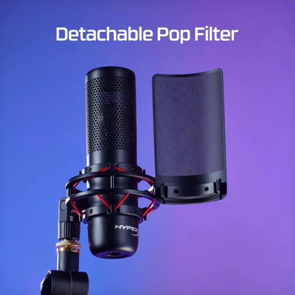 MICRÓFONO HYPERX PROCAST XLR DIÁFRAGMA GRANDE | NEGRO