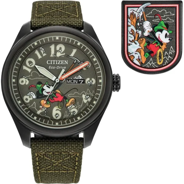 RELOJ CITIZEN ECO-DRIVE DISNEY MICKEY MOUSE HOMBRE | VERDE OSCURO