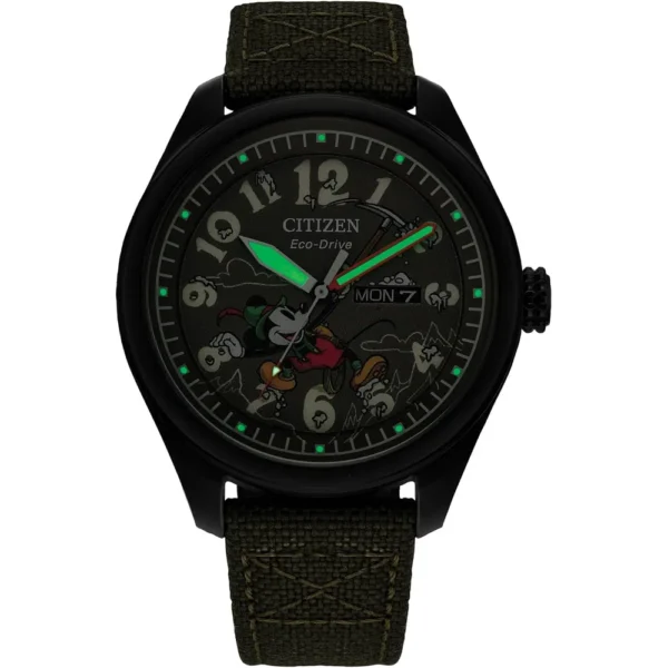 RELOJ CITIZEN ECO-DRIVE DISNEY MICKEY MOUSE HOMBRE | VERDE OSCURO