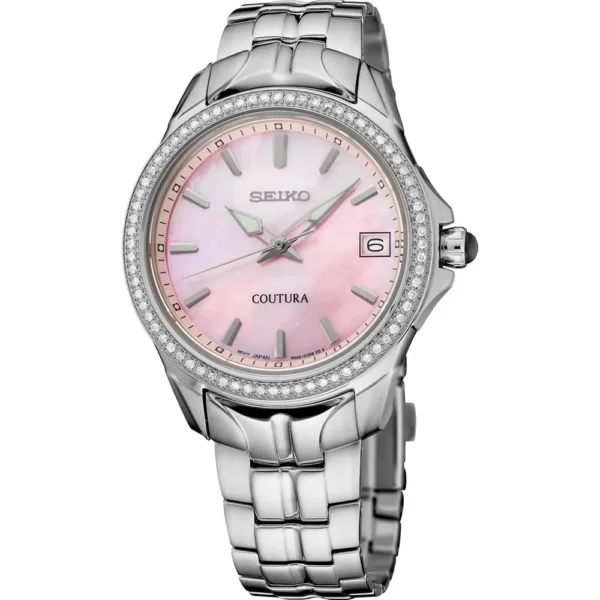 RELOJ SEIKO COUTURA CON DIAMANTES PARA MUJER | ROSA
