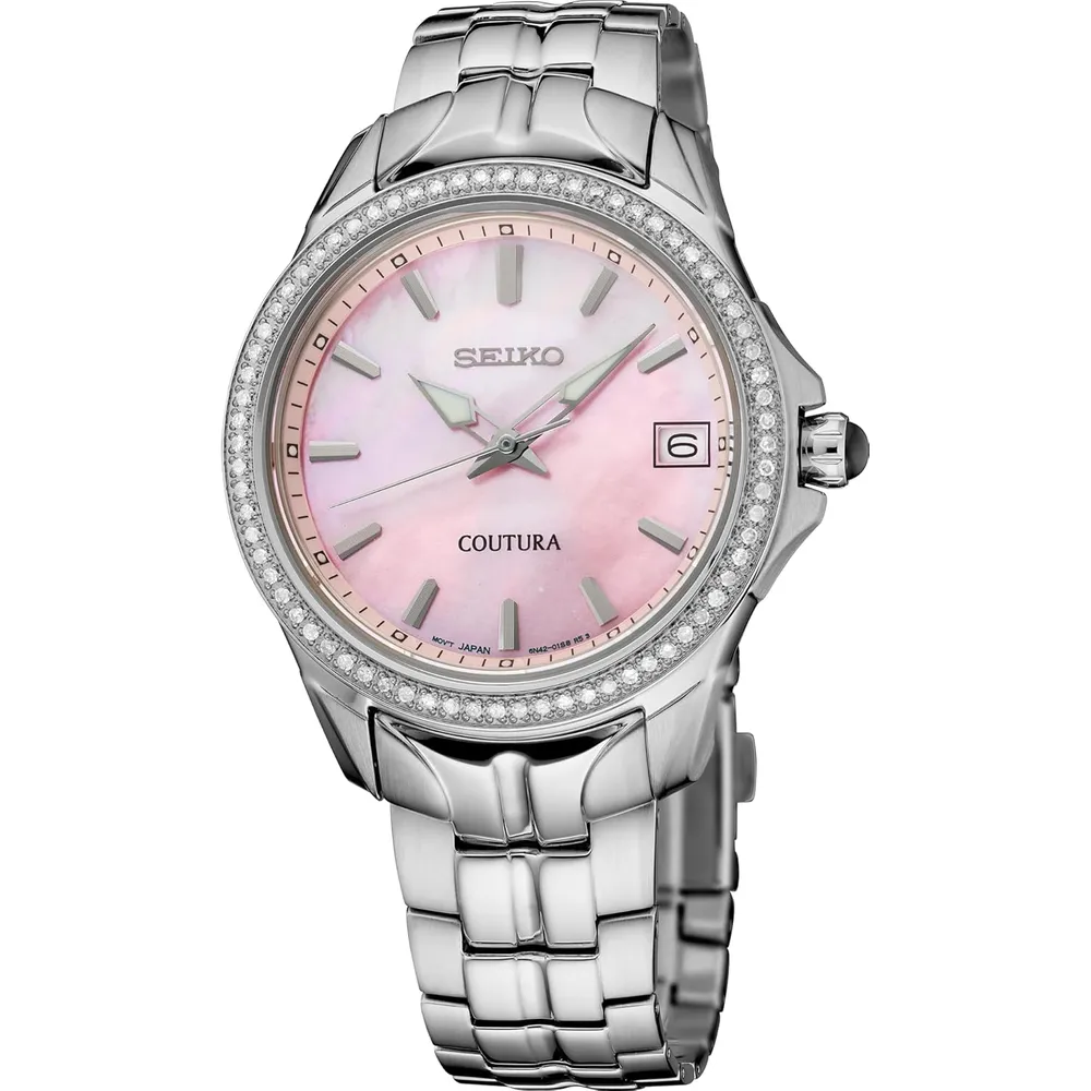 RELOJ SEIKO COUTURA CON DIAMANTES PARA MUJER | ROSA