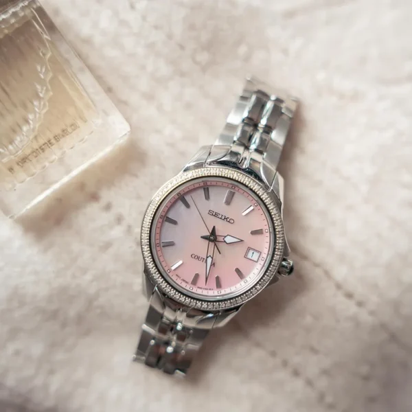 RELOJ SEIKO COUTURA CON DIAMANTES PARA MUJER | ROSA
