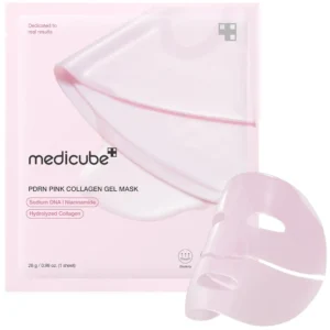 MASCARILLA MEDICUBE SALMON PINK COLLAGEN GEL MASK 0.98 OZ / 28 G