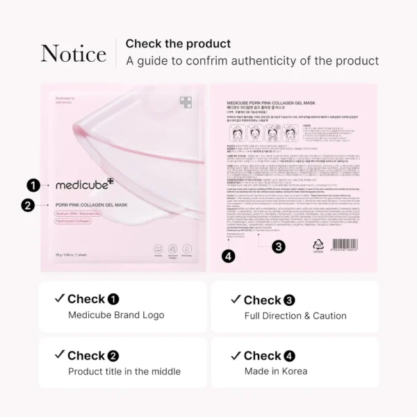 MASCARILLA MEDICUBE SALMON PINK COLLAGEN GEL MASK 0.98 OZ / 28 G