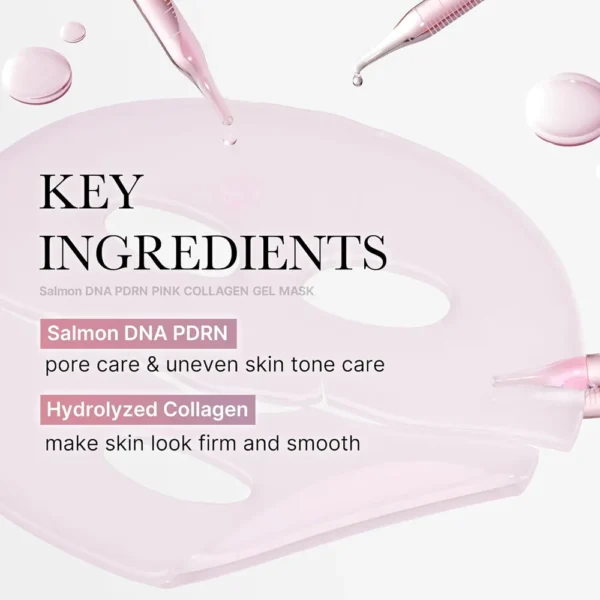 MASCARILLA MEDICUBE SALMON PINK COLLAGEN GEL MASK 0.98 OZ / 28 G