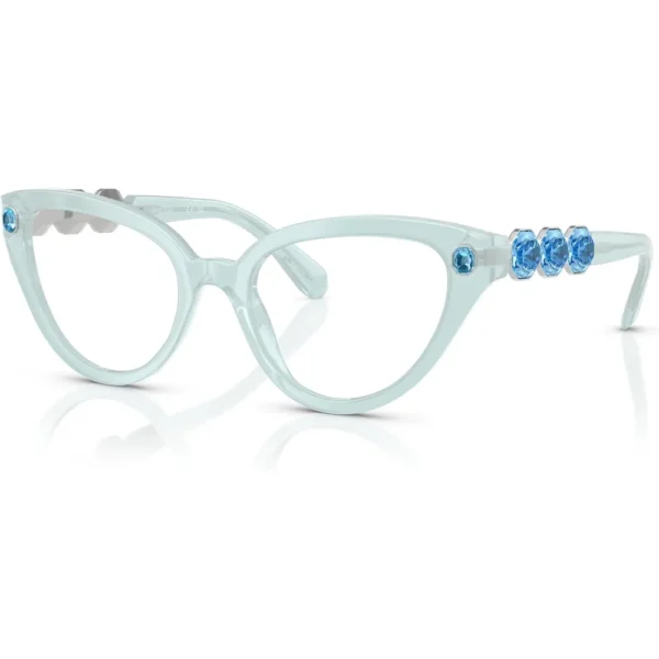 SWAROVSKI MONTURA SK2028 51 MM MUJER | MILKY LIGHT BLUE/DEMO LENS