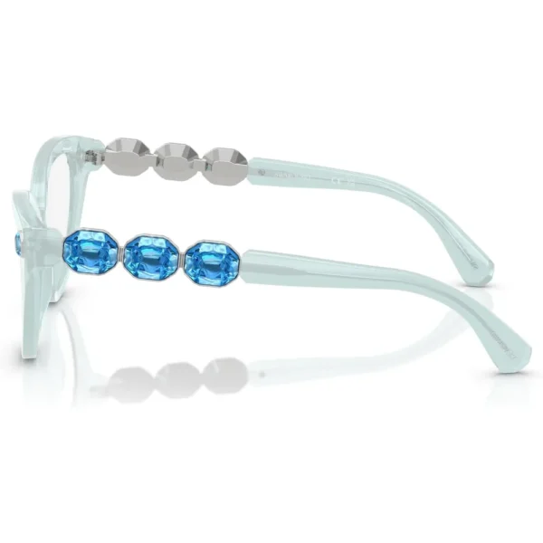 SWAROVSKI MONTURA SK2028 51 MM MUJER | MILKY LIGHT BLUE/DEMO LENS