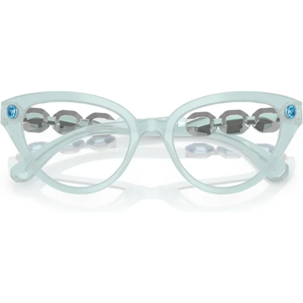 SWAROVSKI MONTURA SK2028 51 MM MUJER | MILKY LIGHT BLUE/DEMO LENS