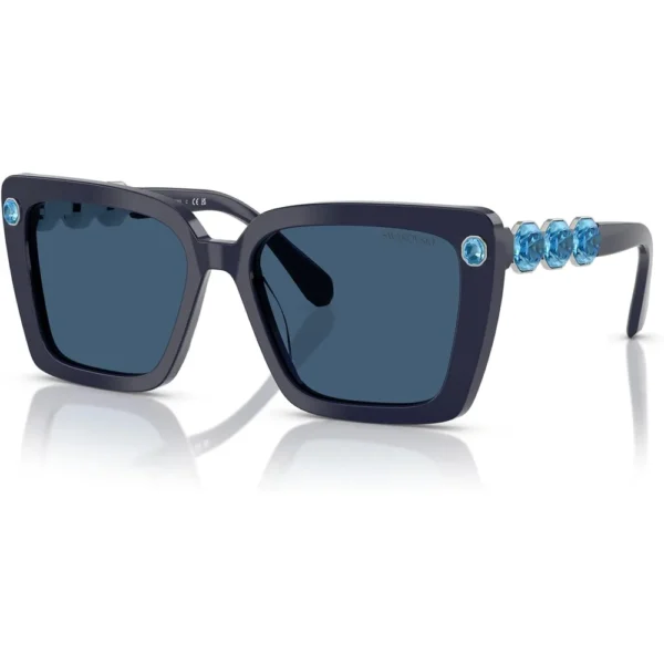 SWAROVSKI LENTES DE SOL CUADRADO SK6032 55 MM MUJER | BLUE/DARK BLUE
