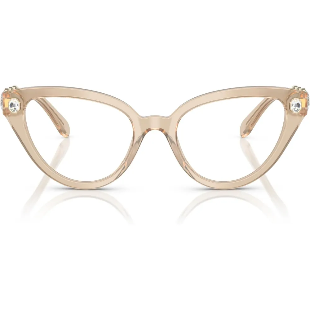 SWAROVSKI MONTURA SK2028 51 MM MUJER | MILKY BEIGE/DEMO LENS