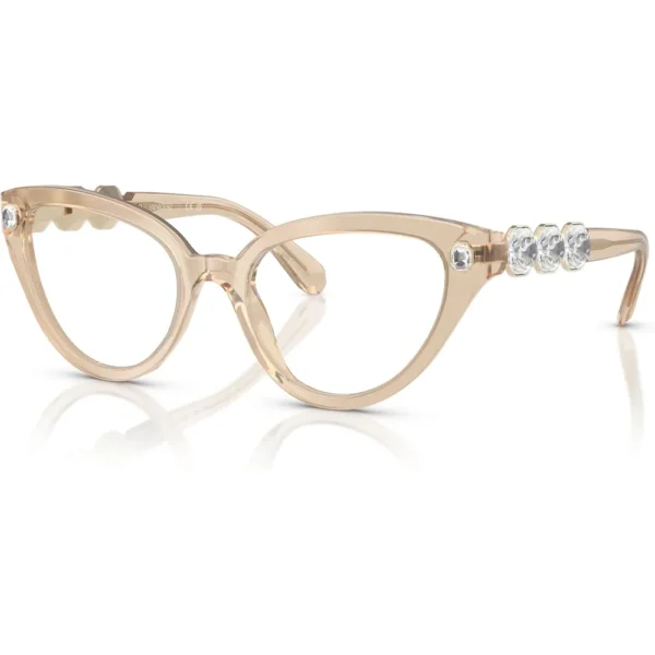 SWAROVSKI MONTURA SK2028 51 MM MUJER | MILKY BEIGE/DEMO LENS