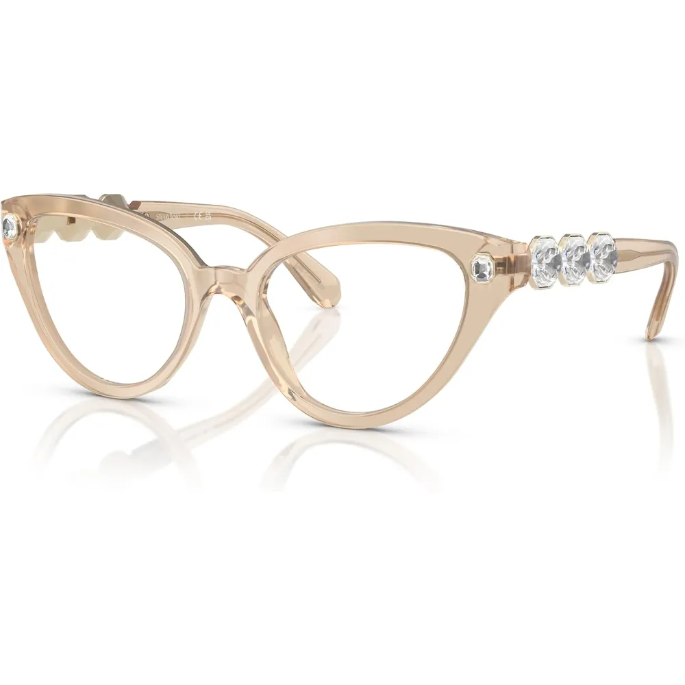 SWAROVSKI MONTURA SK2028 51 MM MUJER | MILKY BEIGE/DEMO LENS - Imagen 3
