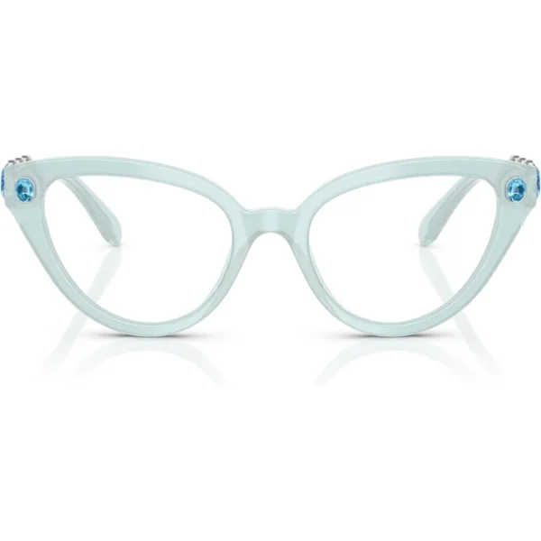 SWAROVSKI MONTURA SK2028 53 MM MUJER | MILKY LIGHT BLUE/DEMO LENS