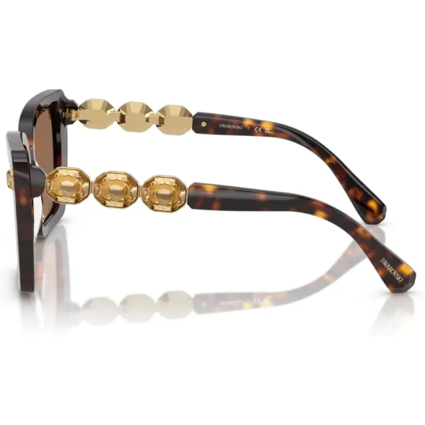 SWAROVSKI LENTES DE SOL CUADRADO SK6032 55 MM MUJER | HAVANA/DARK BROWN