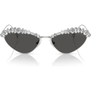 SWAROVSKI LENTES DE SOL OVAL SK7009 55 MM MUJER | SILVER/DARK GREY