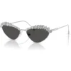 SWAROVSKI LENTES DE SOL OVAL SK7009 55 MM MUJER | SILVER/DARK GREY