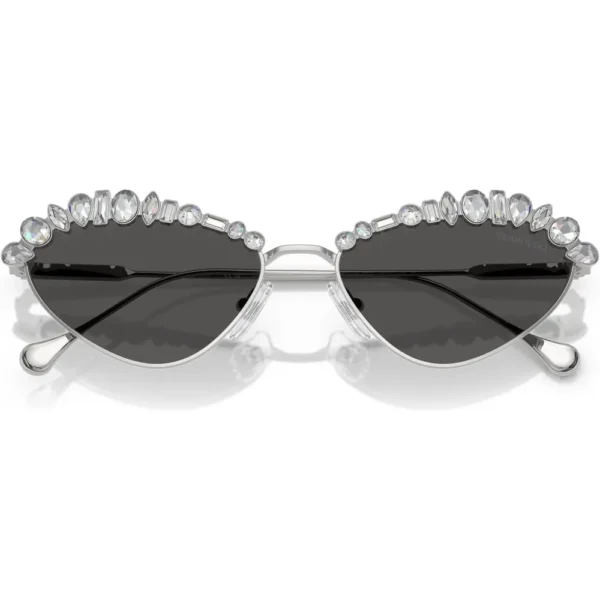 SWAROVSKI LENTES DE SOL OVAL SK7009 55 MM MUJER | SILVER/DARK GREY