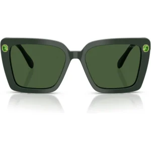 SWAROVSKI LENTES DE SOL CUADRADO SK6032 55 MM MUJER | GREEN/DARK GREEN