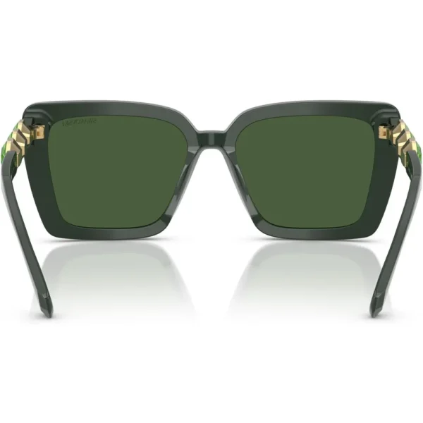 SWAROVSKI LENTES DE SOL CUADRADO SK6032 55 MM MUJER | GREEN/DARK GREEN