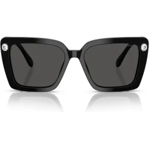 SWAROVSKI LENTES DE SOL CUADRADO SK6032F 55 MM MUJER | BLACK/DARK GREY