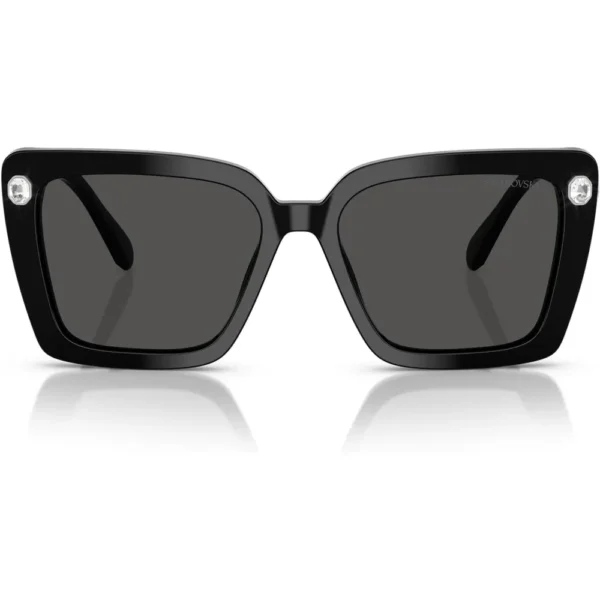 SWAROVSKI LENTES DE SOL CUADRADO SK6032F 55 MM MUJER | BLACK/DARK GREY