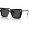 SWAROVSKI LENTES DE SOL CUADRADO SK6032F 55 MM MUJER | BLACK/DARK GREY