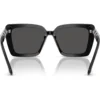 SWAROVSKI LENTES DE SOL CUADRADO SK6032F 55 MM MUJER | BLACK/DARK GREY