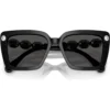 SWAROVSKI LENTES DE SOL CUADRADO SK6032F 55 MM MUJER | BLACK/DARK GREY