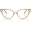 SWAROVSKI MONTURA SK2028 53 MM MUJER | MILKY BEIGE/DEMO LENS