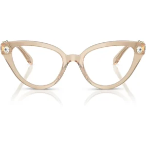 SWAROVSKI MONTURA SK2028 53 MM MUJER | MILKY BEIGE/DEMO LENS