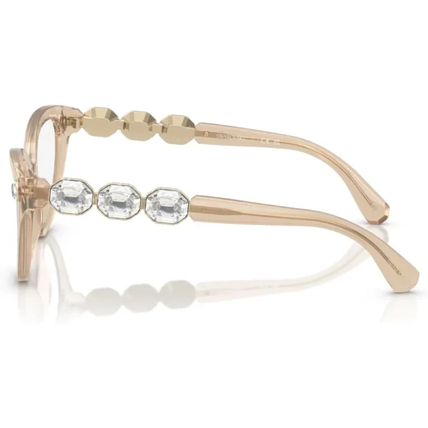 SWAROVSKI MONTURA SK2028 53 MM MUJER | MILKY BEIGE/DEMO LENS