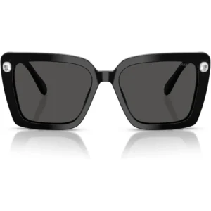 SWAROVSKI LENTES DE SOL CUADRADO SK6032 55 MM MUJER | BLACK/DARK GREY