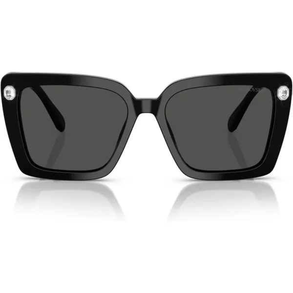 SWAROVSKI LENTES DE SOL CUADRADO SK6032 55 MM MUJER | BLACK/DARK GREY