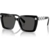 SWAROVSKI LENTES DE SOL CUADRADO SK6032 55 MM MUJER | BLACK/DARK GREY