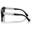 SWAROVSKI LENTES DE SOL CUADRADO SK6032 55 MM MUJER | BLACK/DARK GREY
