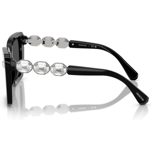 SWAROVSKI LENTES DE SOL CUADRADO SK6032 55 MM MUJER | BLACK/DARK GREY