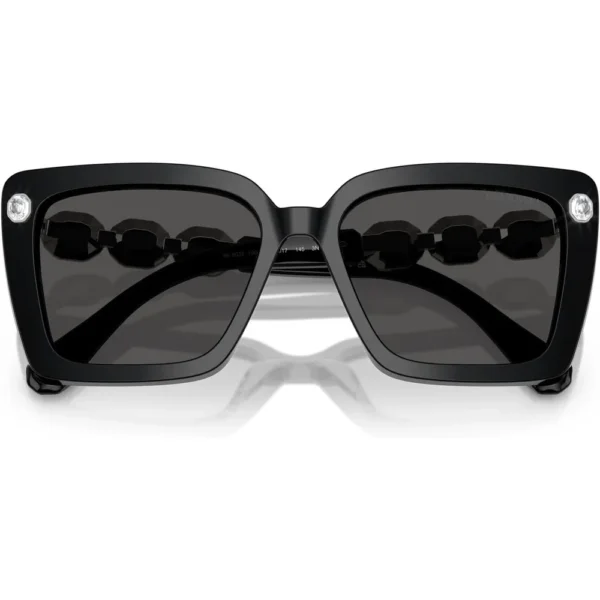 SWAROVSKI LENTES DE SOL CUADRADO SK6032 55 MM MUJER | BLACK/DARK GREY