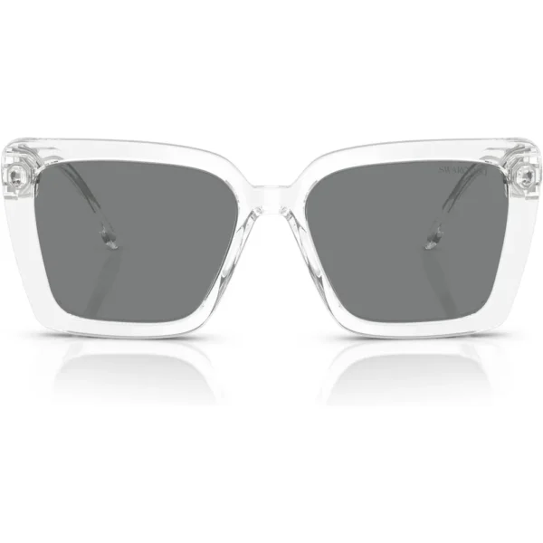 SWAROVSKI LENTES DE SOL CUADRADO SK6032 55 MM MUJER | TRANSPARENT/DARK GREY