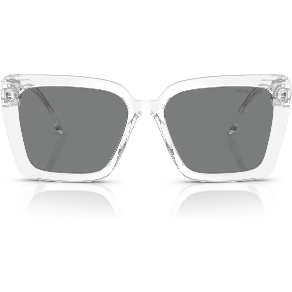 SWAROVSKI LENTES DE SOL CUADRADO SK6032 55 MM MUJER | TRANSPARENT/DARK GREY