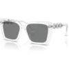 SWAROVSKI LENTES DE SOL CUADRADO SK6032 55 MM MUJER | TRANSPARENT/DARK GREY