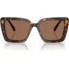 SWAROVSKI LENTES DE SOL CUADRADO SK6032F 55 MM MUJER | HAVANA/DARK BROWN