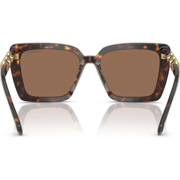 SWAROVSKI LENTES DE SOL CUADRADO SK6032F 55 MM MUJER | HAVANA/DARK BROWN