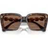 SWAROVSKI LENTES DE SOL CUADRADO SK6032F 55 MM MUJER | HAVANA/DARK BROWN
