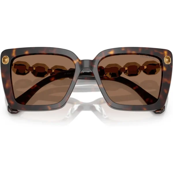 SWAROVSKI LENTES DE SOL CUADRADO SK6032F 55 MM MUJER | HAVANA/DARK BROWN