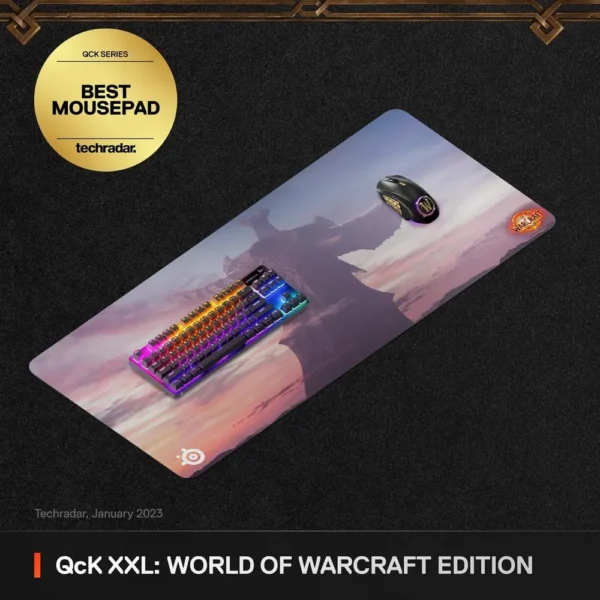 MOUSEPAD QCK XXL WORLD OF WARCRAFT EDITION STEELSERIES | NEGRO