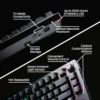 TECLADO INALÁMBRICO HYPERX ALLOY RISE 75 HOT SWAP | NEGRO