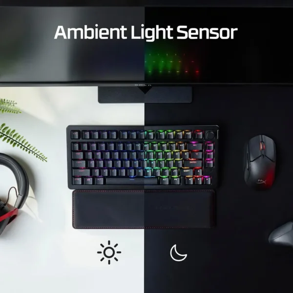 TECLADO INALÁMBRICO HYPERX ALLOY RISE 75 HOT SWAP | NEGRO