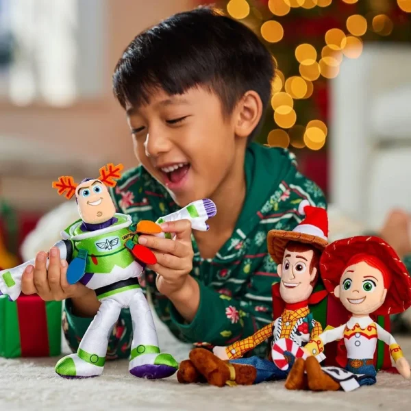 SET PELUCHES NAVIDEÑOS WOODY BUZZ Y JESSIE TOY STORY DISNEY STORE