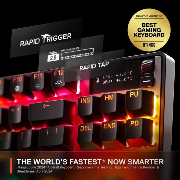 TECLADO INALÁMBRICO MECÁNICO  APEX PRO TKL GEN 3 WRIST REST STEELSERIES | RGB