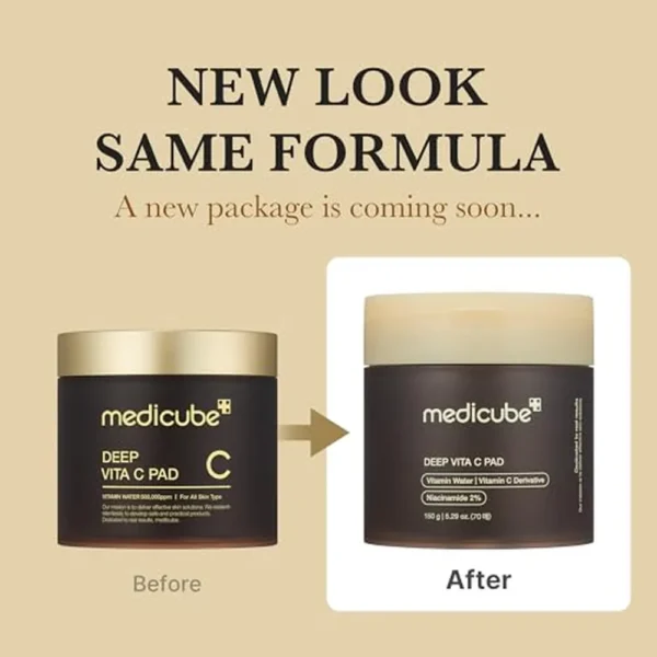 SET MEDICUBE DEEP VITA C PAD + GOLD VITA C CAPSULE CREAM
